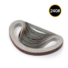 10x 10x330mm Schleifbänder 240er Körnung für Schleifer