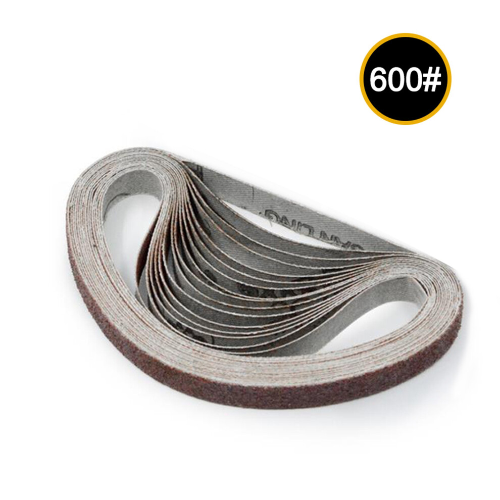 10Pcs 10X330mm 600 Grit Sanding Belts For Sander Tools 323163182650