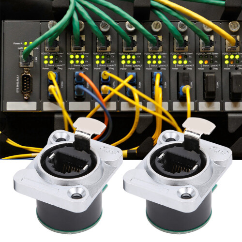2x RJ45-PCB-Steckdose feuerfest EL-RJ-WH5 2