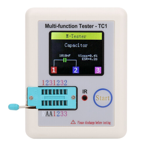 Multifunktions-Transistortester 1,8 Zoll TFT LCR-TC1 2