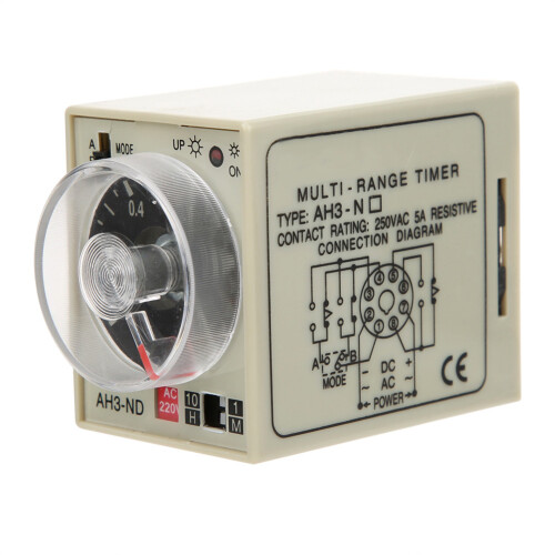 On Delay Time Relay Mini Adjustable AB Double Mode AH3 ND AC220V