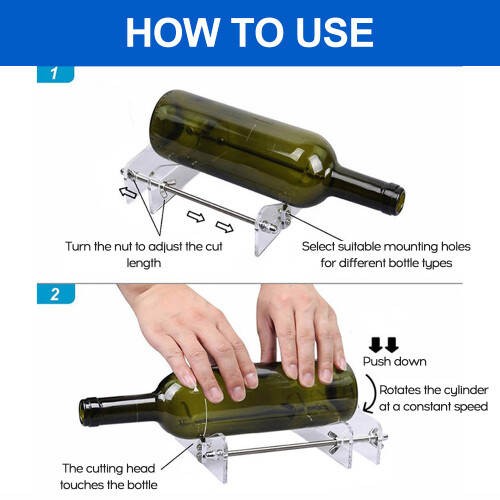 Glasflaschenschneider DIY für Rund/Eckig/Oval