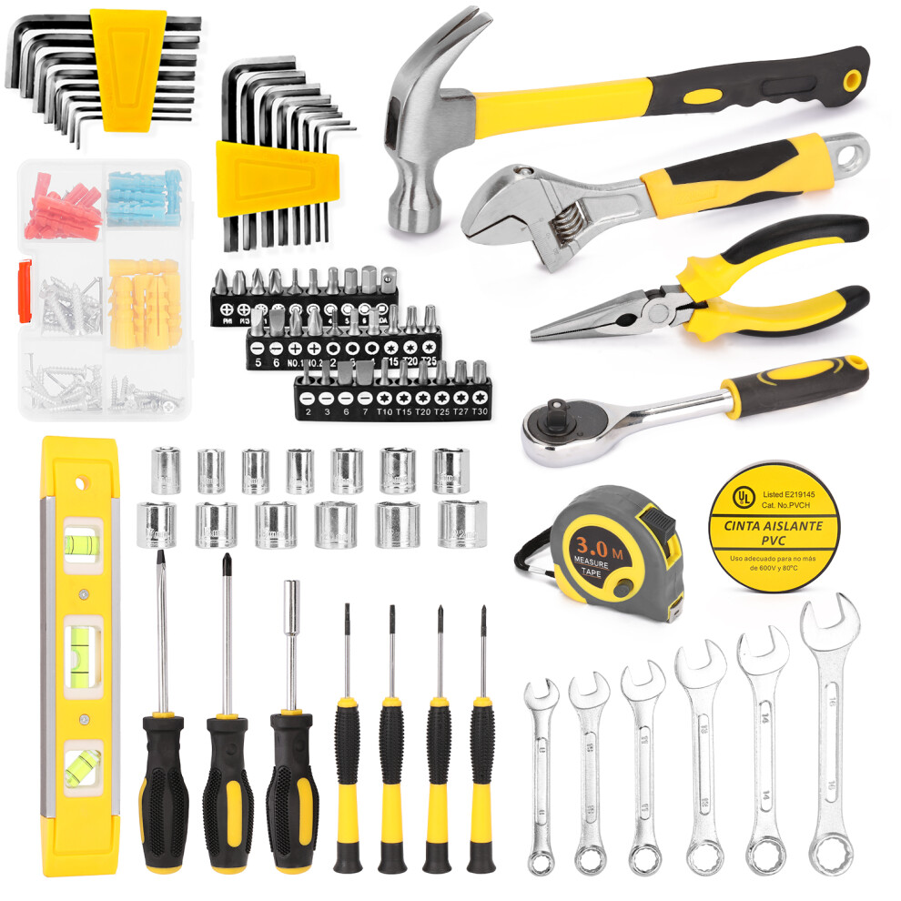 108Pcs Tool Set Household Hardware Hand Tools Auto Repair Kit 323163176086