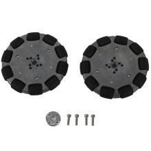2x 4 Zoll Allrad-Rad Universal-Industrieroboterteil