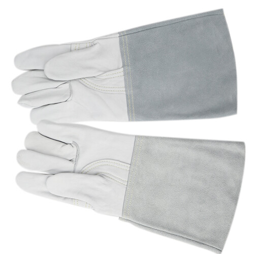 Schafsfell Schweißhandschuhe Langarm Schutz 2