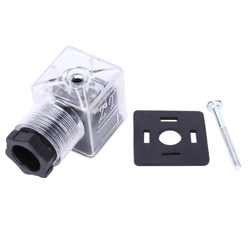 5Pcs Hydraulic Solenoid Coil Valve Plug Transparent Ac 323163179995