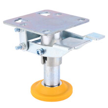 (X-75-32-3) Trolley Brake Floor Lock Galvanized with TPU Pad for 3in Casters