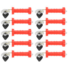 10x Isolierte Federspanngreifer für Elektrozäune