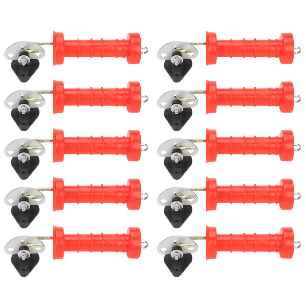 10Pcs Insulated Spring Gate Handles With Insulators For Electric Fence 323163183299