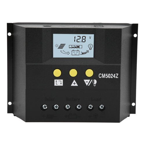 Solar-Regler PWM 12V/24V 50A mit Temp-Sensor CM5024 1