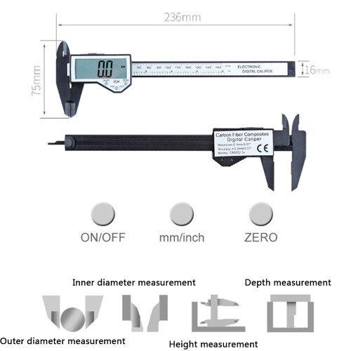 Digitaler Messschieber 0-150mm wasserdicht 2