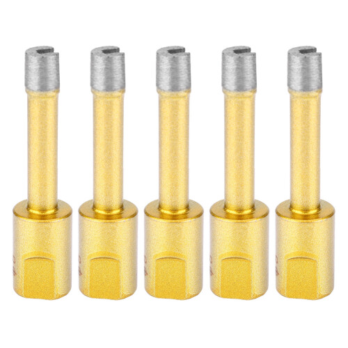 (8mm) 5 Pcs Diamond Drill Bit Opener for Angle Grinder 8mm