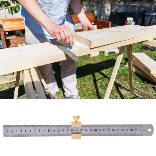 30cm Stahlmaßholz für Holzverarbeitung 2