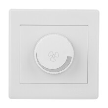 Deckenventilator-Dimmer weiß 86x86mm AC250V