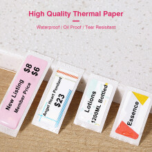 Thermal-Etikettenpapier 12x40mm wasserfest, reißfest, 160St./Rolle