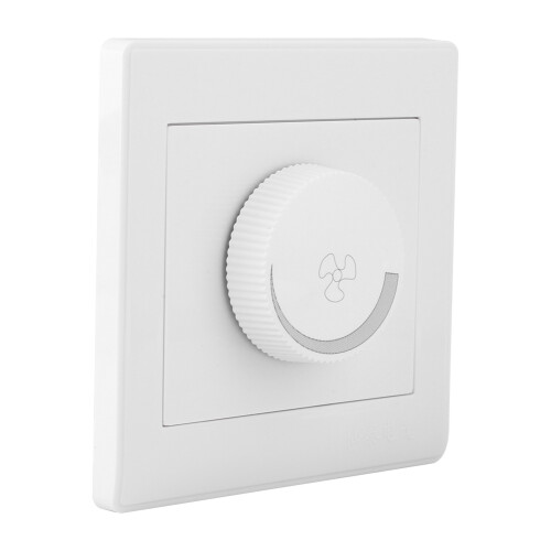 Deckenventilator-Dimmer weiß 86x86mm AC250V 1