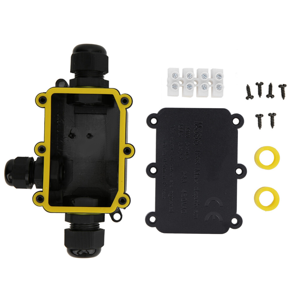 Ip68 Plastic Junction Box 5M Underwater 450Vac 24A Ul94v-2 T100 323163185248