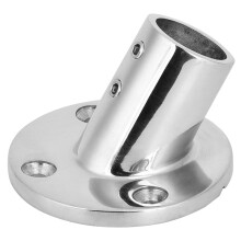 Runder Edelstahl-Handlauf mit 60-Basis (22mm)