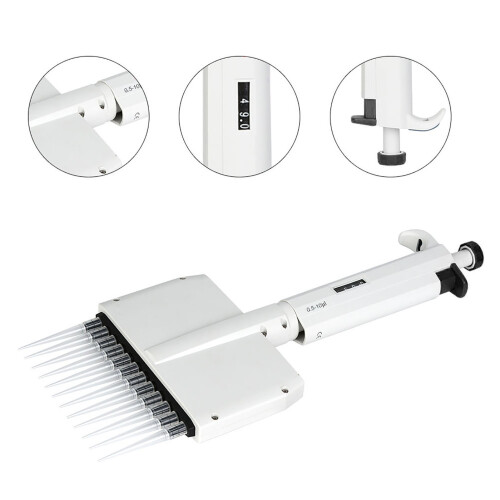 12-Kanal 0,5-10μl Einstellbare Mikropipette 2