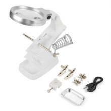 Reparaturlupe mit LED-Klemmhalterung