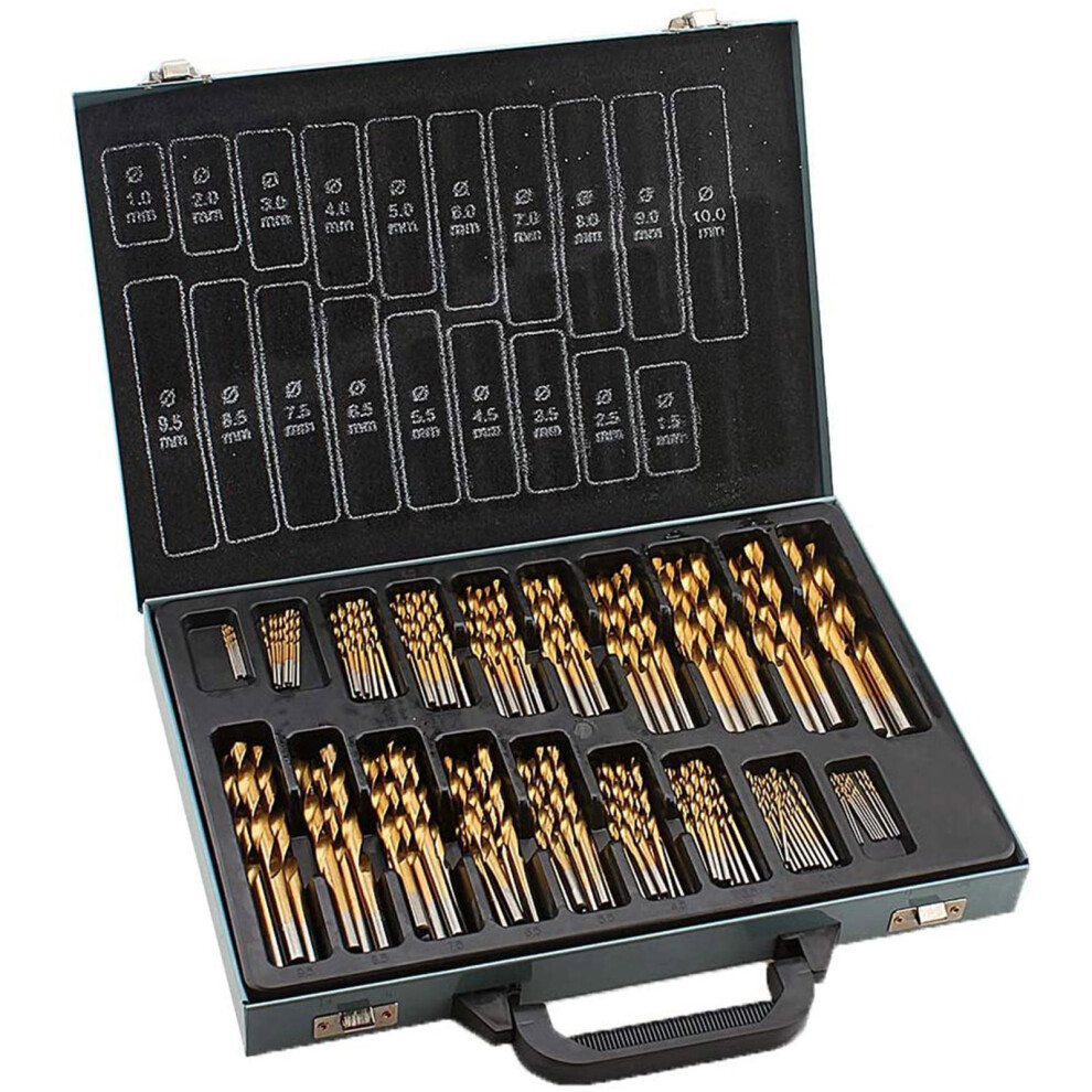 170Pcs 1-10Mm Metric Spiral Tap Ti Drill Bit 323163180687