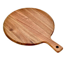 Raindrops Hellbraunes Holz Pizzabrett 1