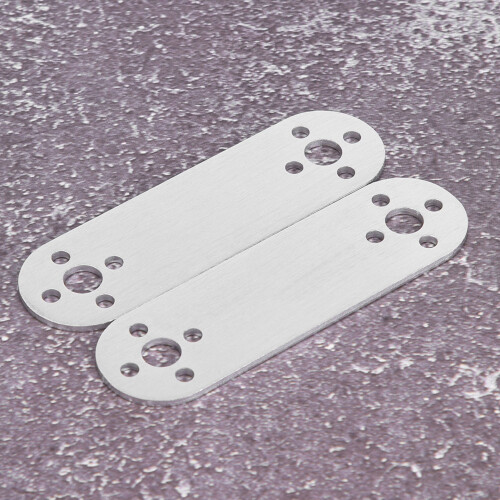 2x Flache Halterungen Aluminium für Tetrixrobotics 2