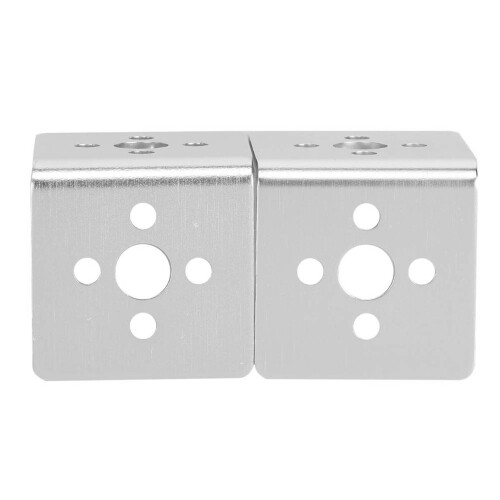 2x L-Halterung 7005 Alu für Tetrixrobotics Pitsco 2