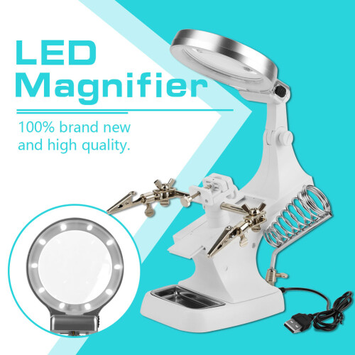 Reparaturlupe mit LED-Klemmhalterung 1