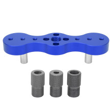 (Blue) Holzbearbeitungs-Düsenbohrführungen 6/8/10 mm Aluminium