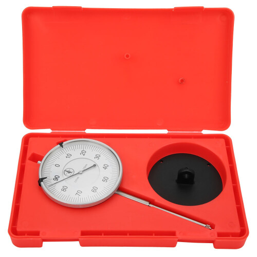 Dial Indicator Brass 7-Bearings Shockproof Steel Probe 0-50mm