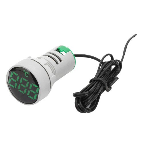 LED-Digital-Thermometer AC 50-380V -20 bis 199C grün