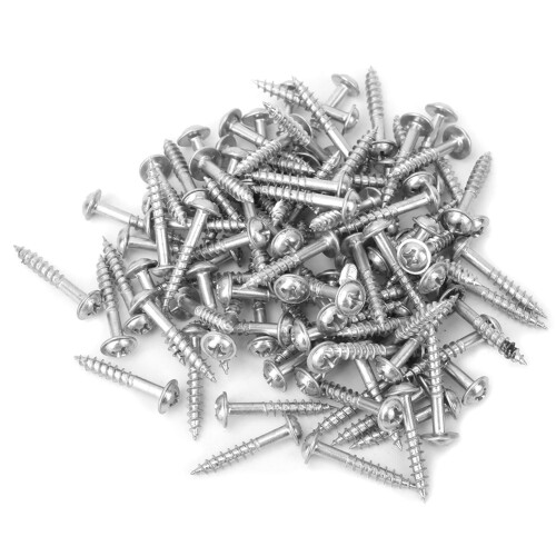100 Stk. Verzinkte M4-25mm Senkschrauben Set