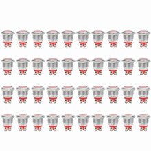 40x IP68 wasserdichte BEM-16C Metall-LED-Anzeige 16mm Rot 12V