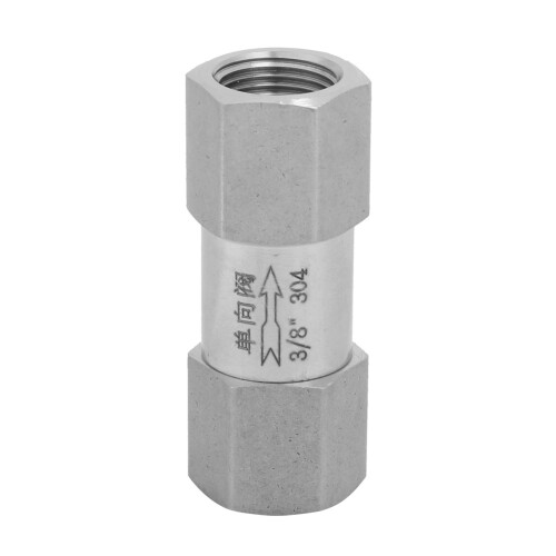 304 Stainless Steel Hex Split Check Valve 3/8in BSPP High Temp