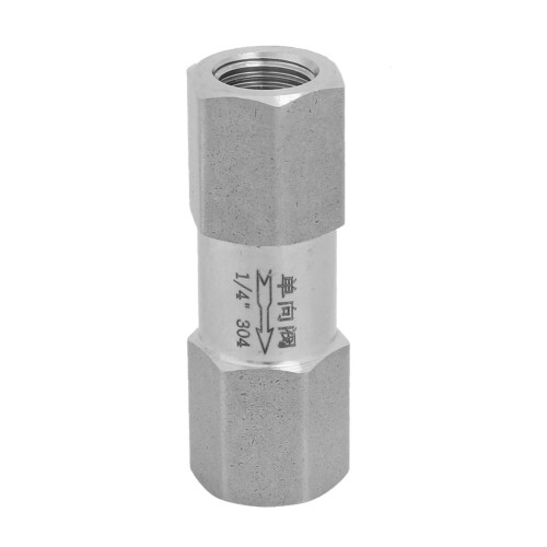 304 Stainless Steel Hex Split Check Valve 1/4in BSPP High Temp
