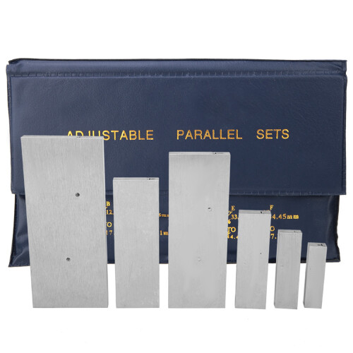 6 St. Stahl-Parallelblock verstellbar 3/8~2-1/4in