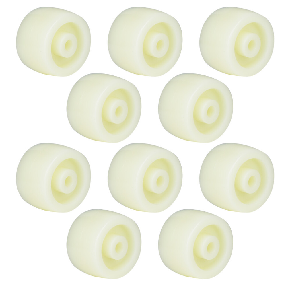 10Pcs 1.5" Nylon Wheel Caster Roller 40Kg Load 323163181165
