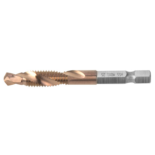 HSS 6.35mm Sechskant-Kombinationsgewindebohrer M8