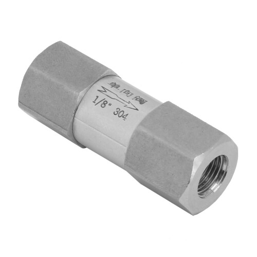 304 Stainless Steel Hex Split Check Valve 1/8in BSPP High Temp 1