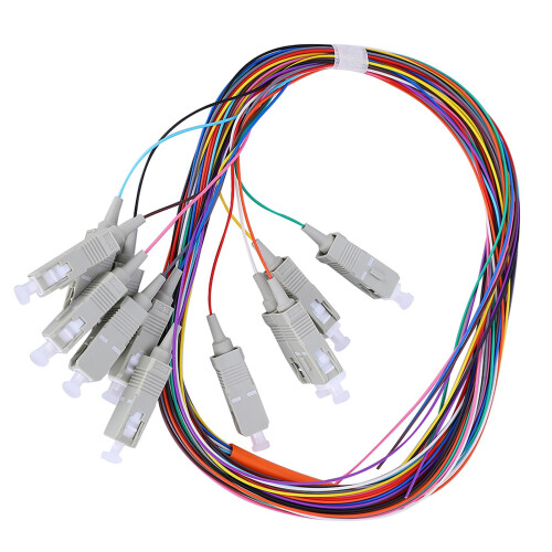 Multimode-Faserpigtail 12-polig SC/UPC 62.5/125 PVC 2