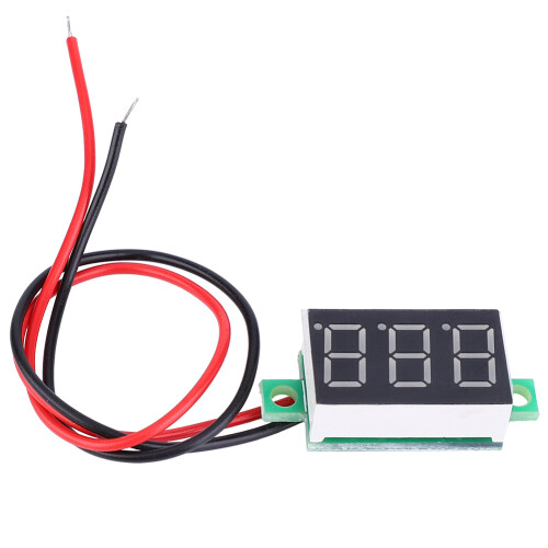 5x 0,36'' LED-Spannungsmesser 3,0-30,0V blau