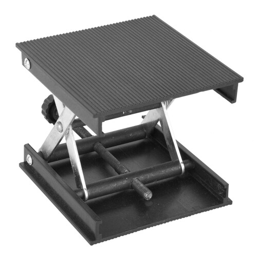 Plastic Plate Metal Bracket Lifting Stand Rack 90x90mm 1