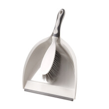 2St Beige Schoonmaakset Met Houder En Dichte Borstels
