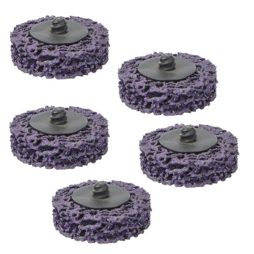 5x 50mm Poly-Schleifbandrolle mit Schloss, lila