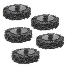 5pcs 2inch 50mm Poly Strip Disc Roll Lock Grinding Wheel Black