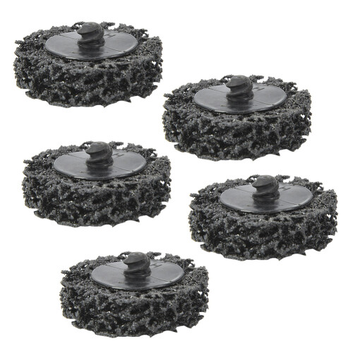 5pcs 2inch 50mm Poly Strip Disc Roll Lock Grinding Wheel Black