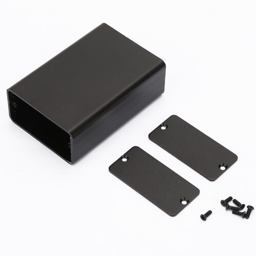 Frosted Black Aluminium PCB Instrument Box