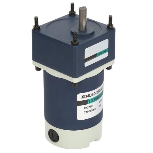 24V 60W Einstellbares Drehmoment Metallgetriebe-DC-Motor 60/35U/min 1