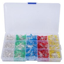 1000Stk LED-Set 3mm bunt in Kasten